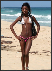 Ebony Girl Nude Beach Porn - Almost naked ebony teen girls on the...