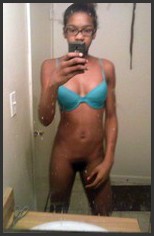 Hot black girl naked selfies