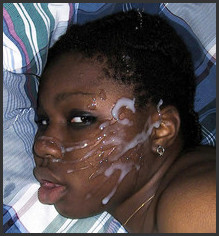 Ebony Whore Facial - Fucked black whore huge facial...