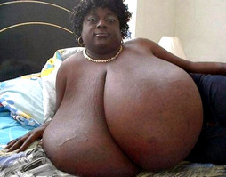 Thick black woman with huge round..